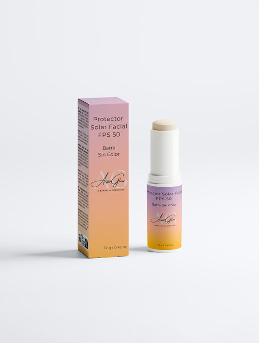 Protector Solar Facial FPS 50. Barra Sin Color