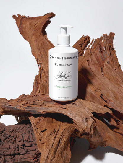 Champú Hidratante. Puntas Secas. Jugo de Aloe