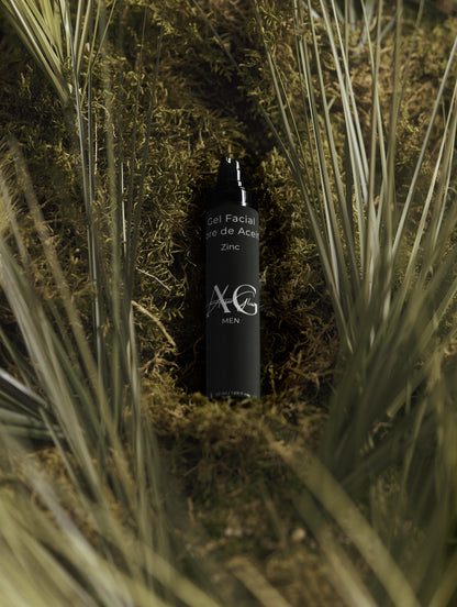 Gel Facial Libre de Aceite. Zinc. Para Hombres