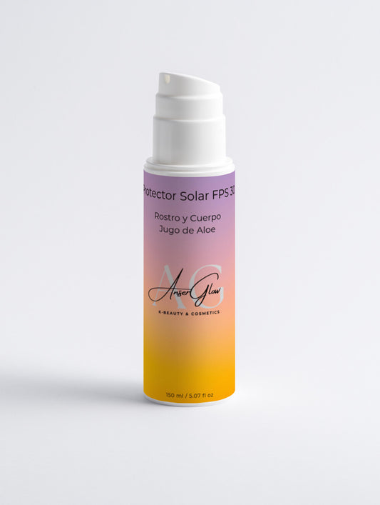 Protector Solar FPS 30. Rostro y Cuerpo. Jugo de Aloe